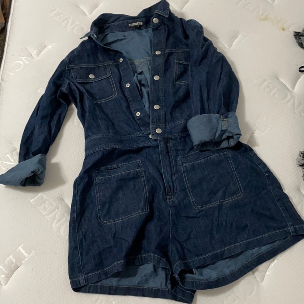 Denim romper from EXPRESS